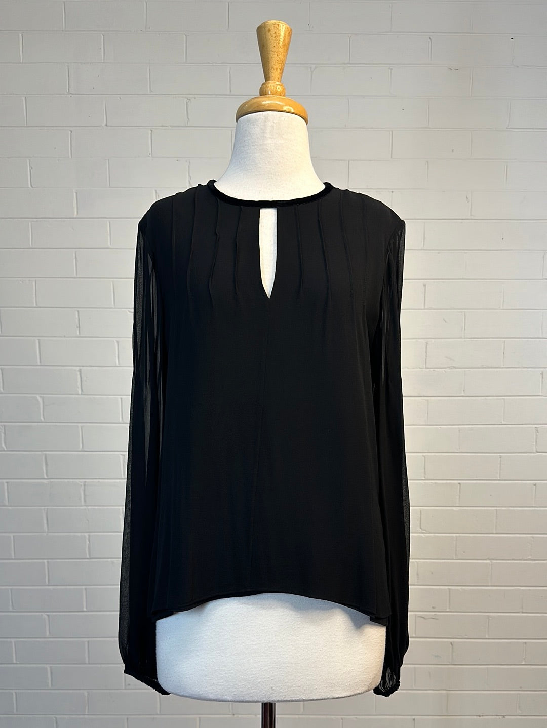 ELIZABETH AND JAMES | New York | top | size 12 | long sleeve | 100% silk