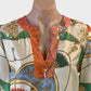 Sarissa | top | size 8 | three quarter sleeve | 100% silk