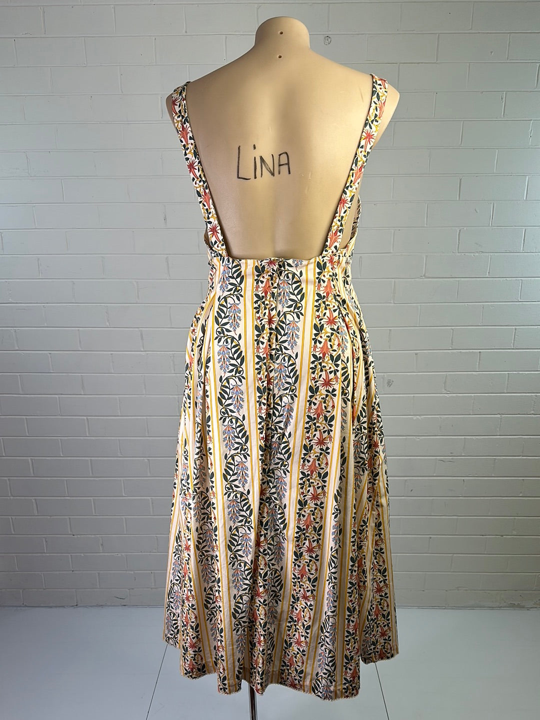 Agua by Agua Bendita | Colombia | dress | size 14 | maxi length | 100% cotton | made in Colombia