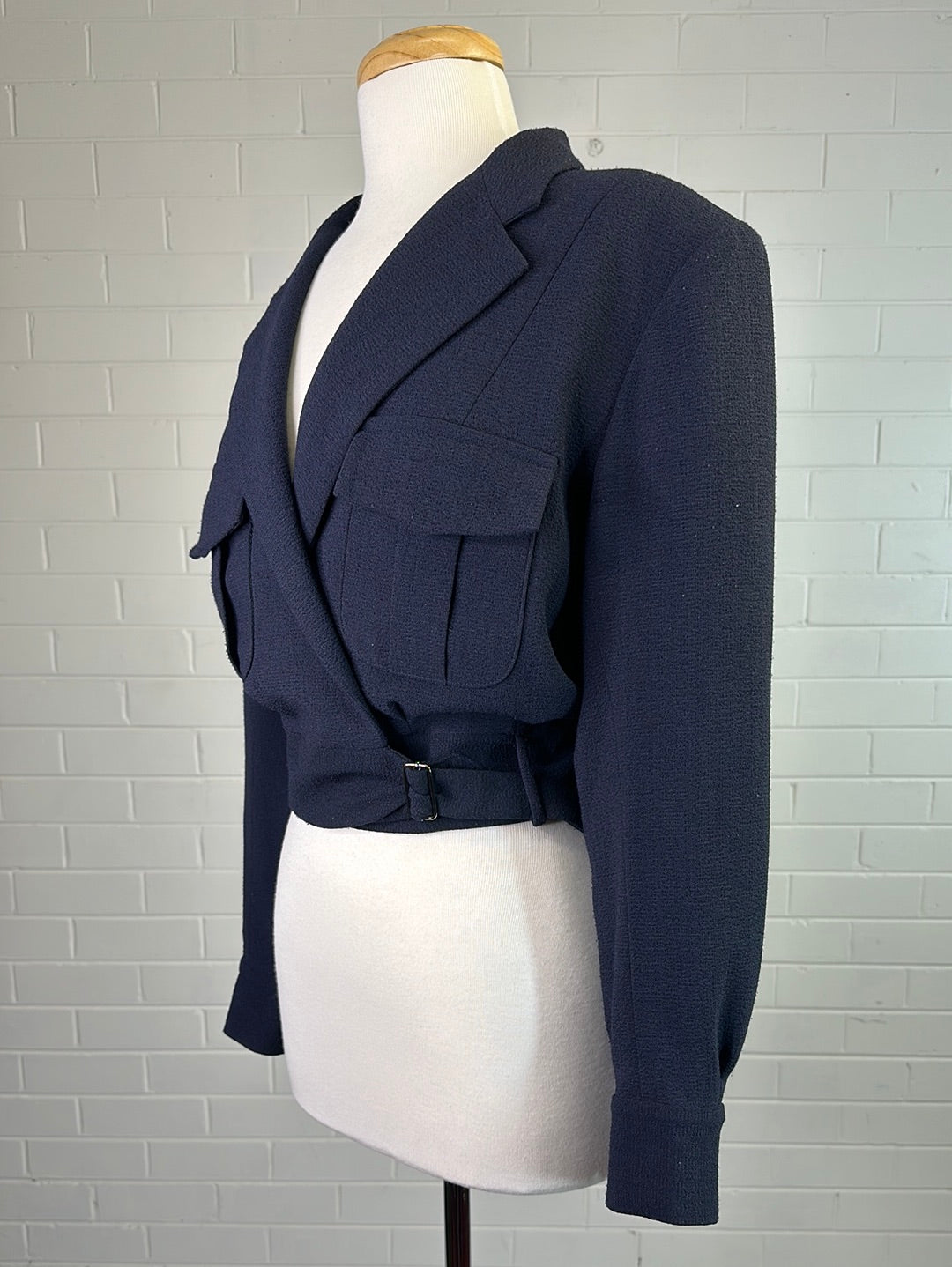 Bianca Spender | jacket | size 12 | wrap front | made in Australia 🇦🇺