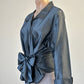 daronne naturelle | vintage 90's | shirt | size 16 | three quarter sleeve | 100% silk