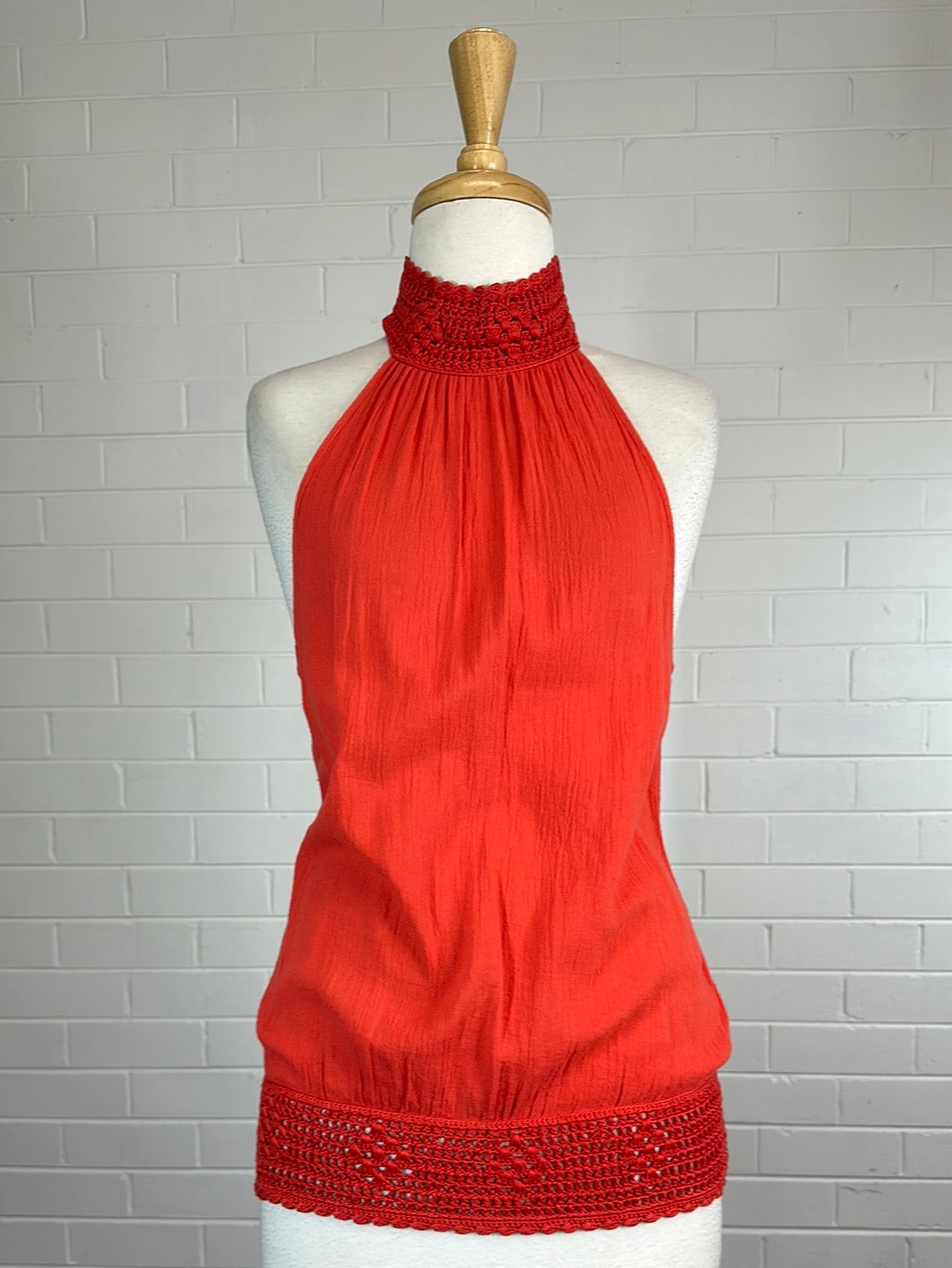 sass & bide | top | size 12 | sleeveless | 100% cotton | made in Australia