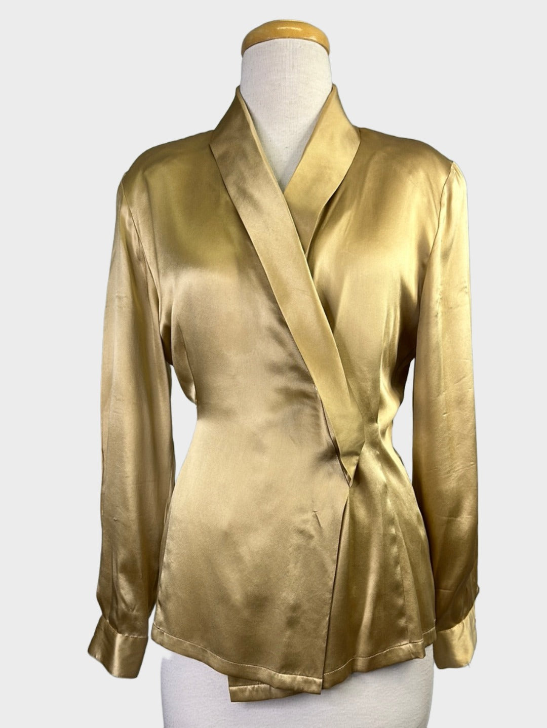 David Jones | vintage 80's | shirt | size 10 | long sleeve | 100% silk