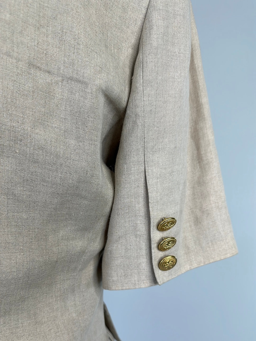 Silva Guanta | vintage 90's | jacket | size 12 | single breasted | 100% linen