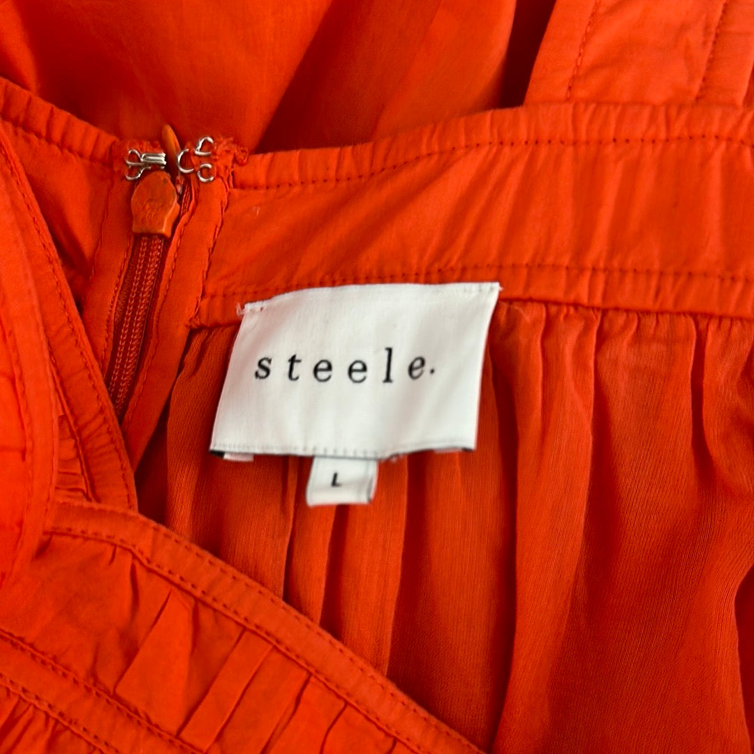 steele. | dress | size 14 | midi length | 100% cotton