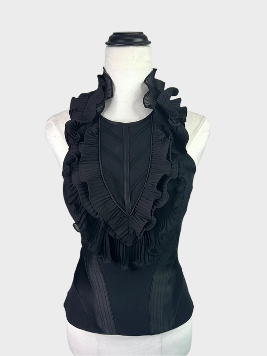 Karen Millen | UK | top | size 10 | sleeveless | 100% silk