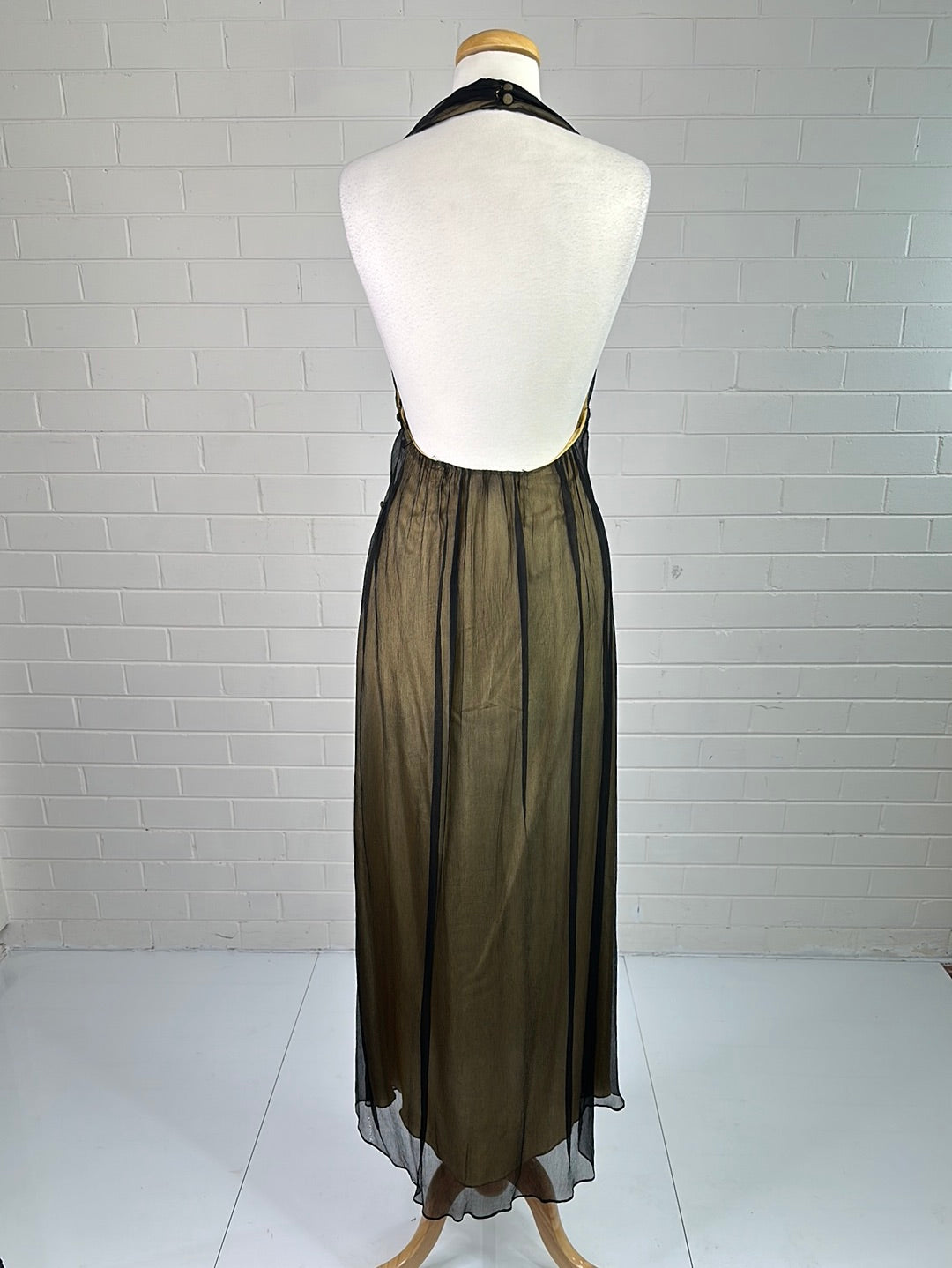 Bare by Rebecca Davies | vintage 90's | gown | size 8 | maxi length | 100% silk