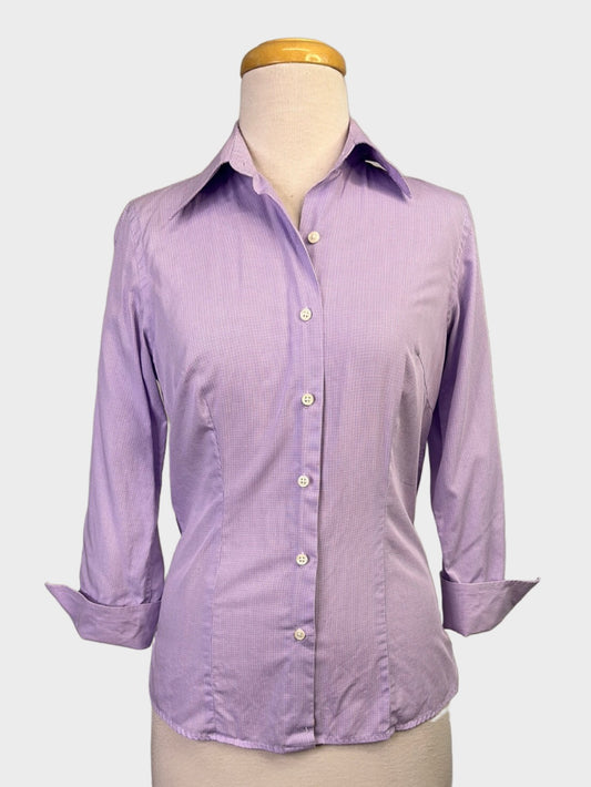 Austen Brothers | London | shirt | size 8 | three quarter sleeve | 100% cotton