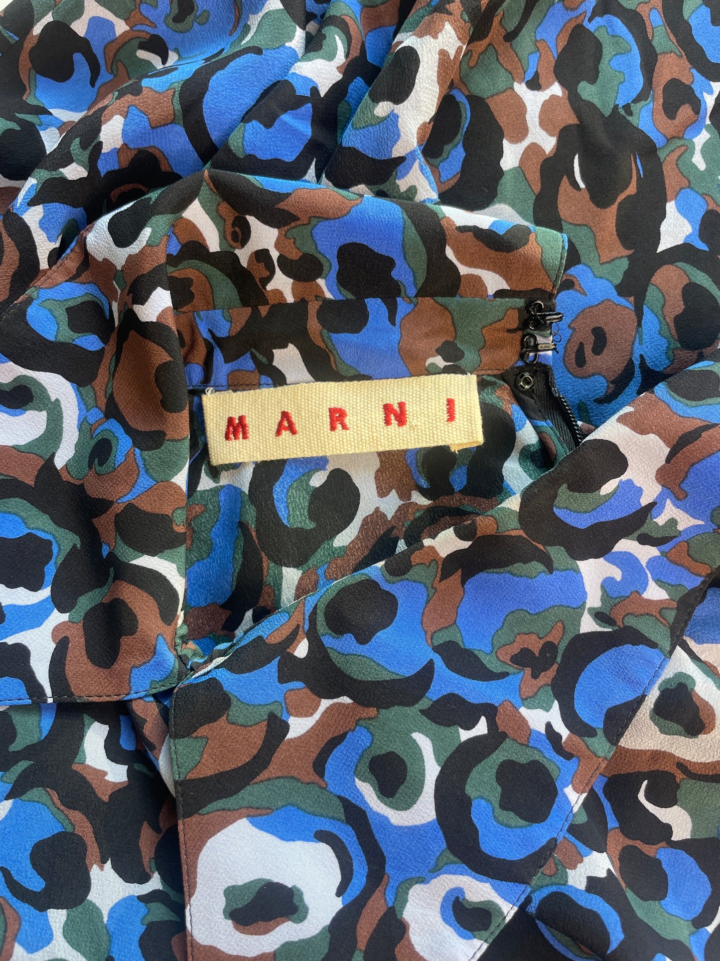 Marni | New York | dress | size 10 | knee length | 100% silk | made in Italy