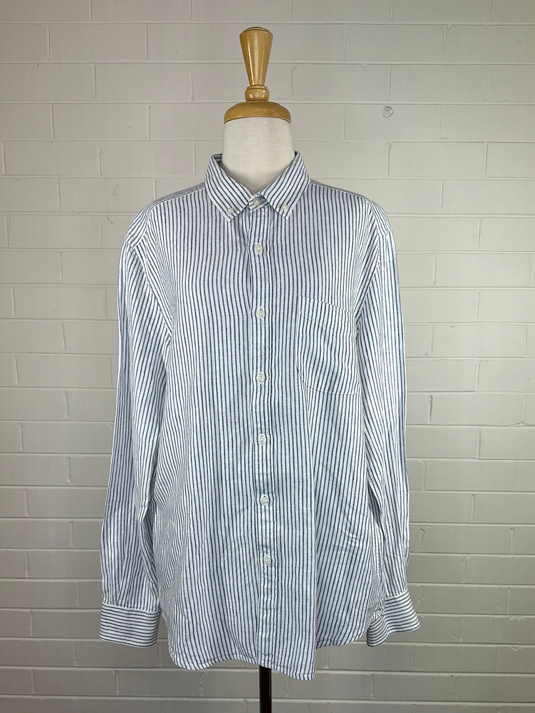 Trenery | shirt | size 14 | long sleeve | 100% linen – Lifeline Shop ...