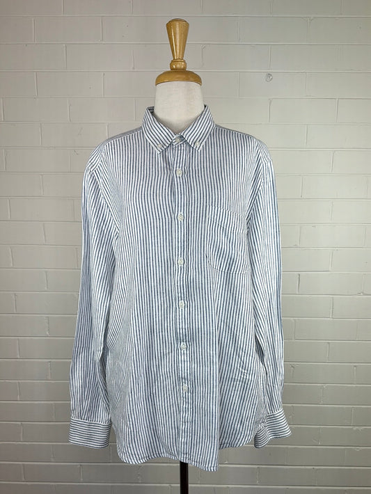 Trenery | shirt | size 14 | long sleeve | 100% linen