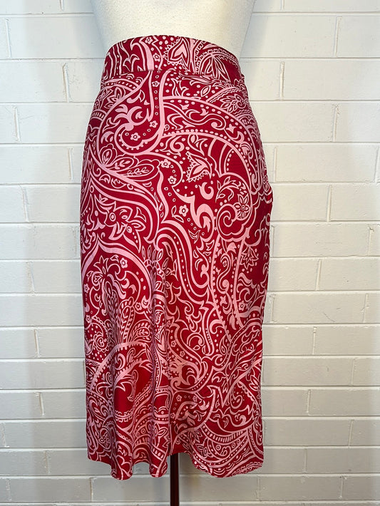 Diane von Furstenberg | New York | skirt | size 10 | knee length | 100% silk