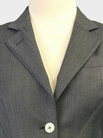 Herringbone | jacket | size 6 | single breasted | 100% wool