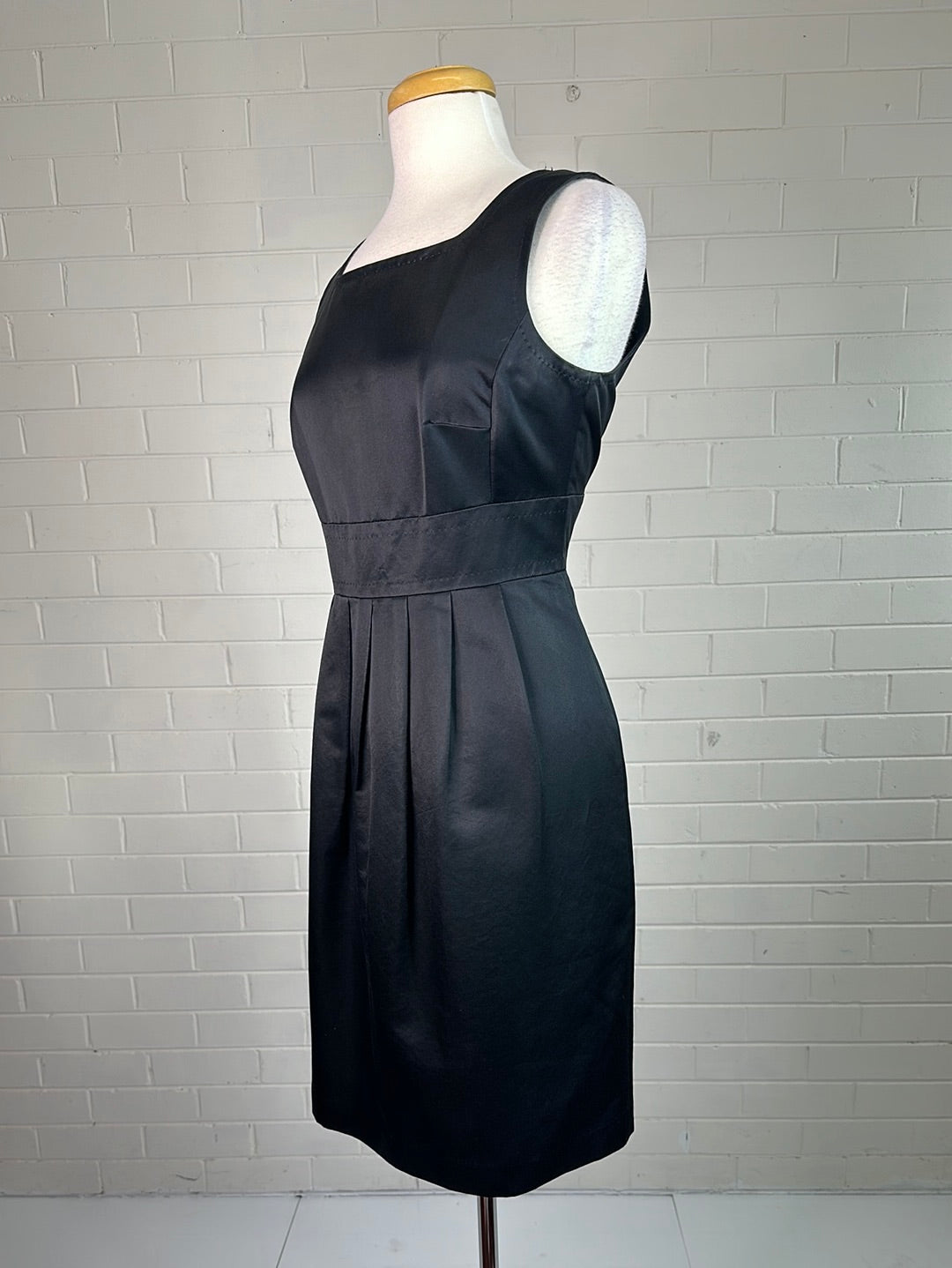 Anna Thomas | dress | size 12 | knee length | cotton silk blend | made in Australia 🇦🇺