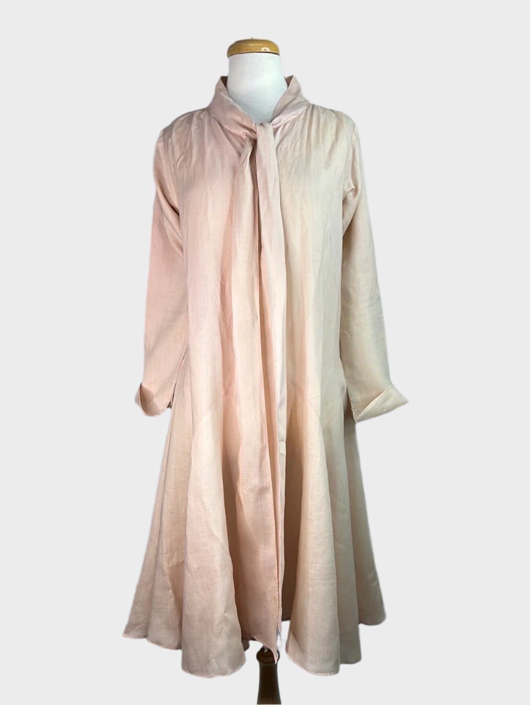 Pearl | coat | size 10 | open front | 100% linen | made in New Zealand