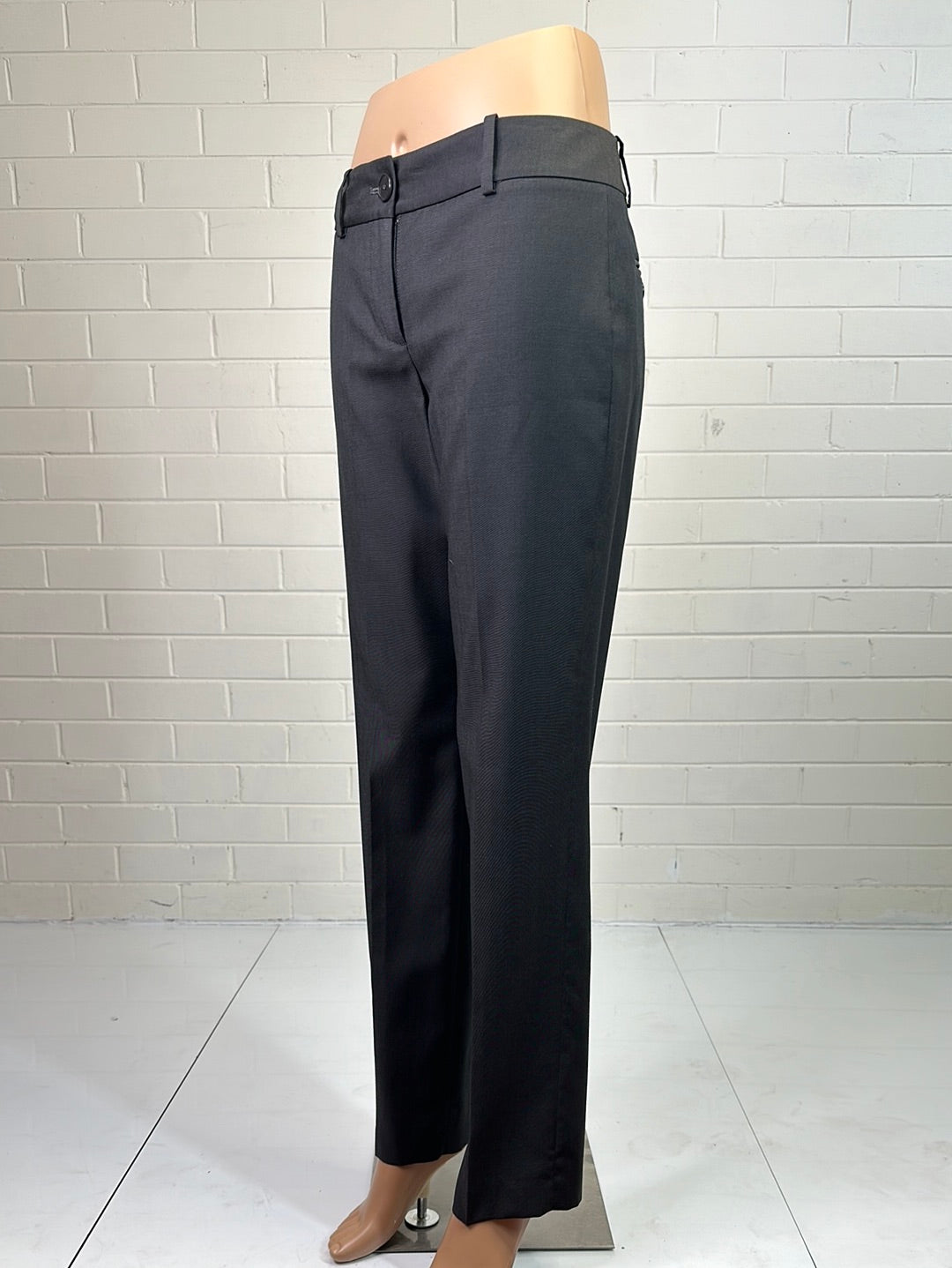 Herringbone | pants | size 8 | straight leg