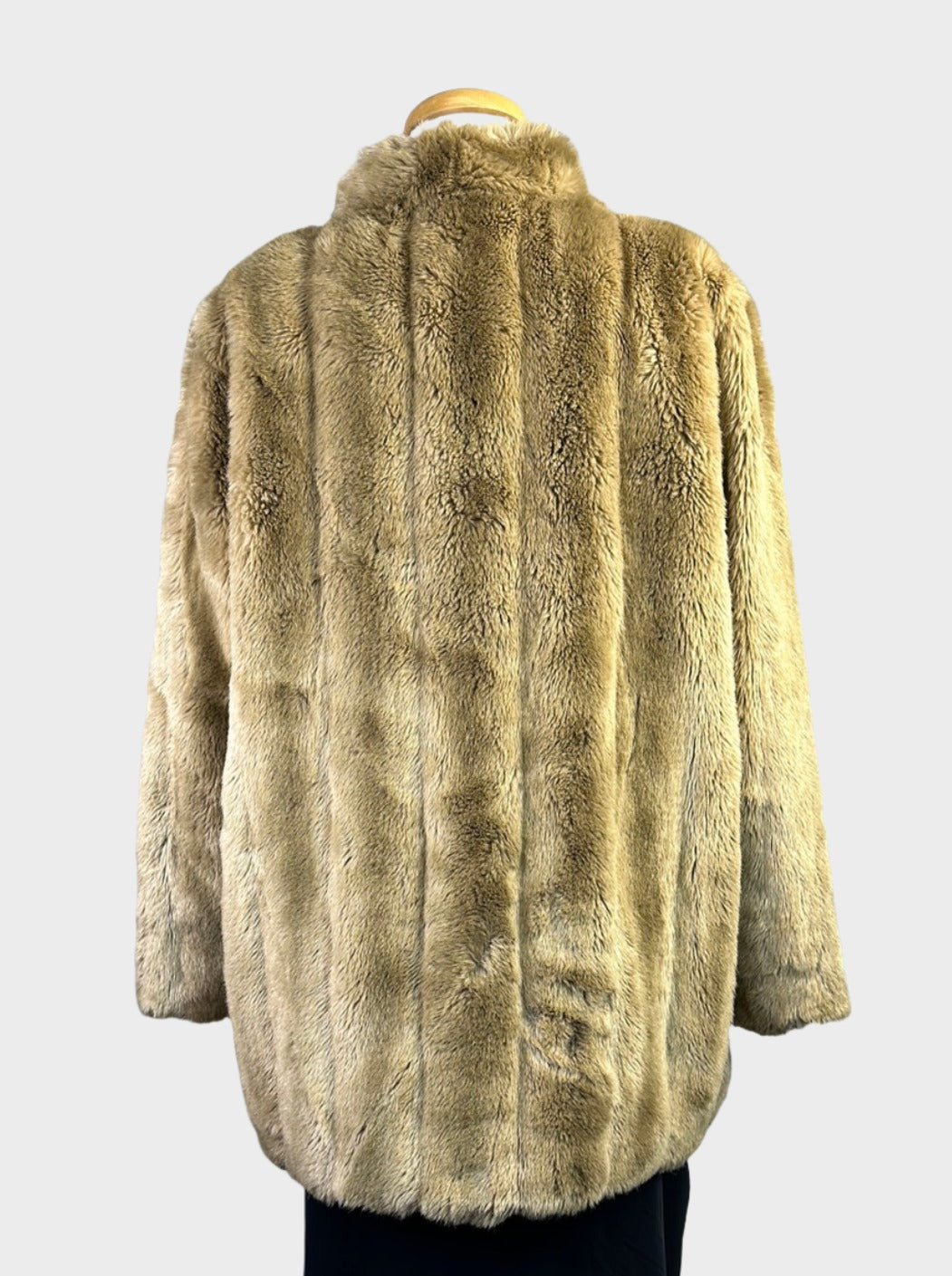 Otex of Melbourne | vintage 60's | faux fur coat | size 12 | single breasted