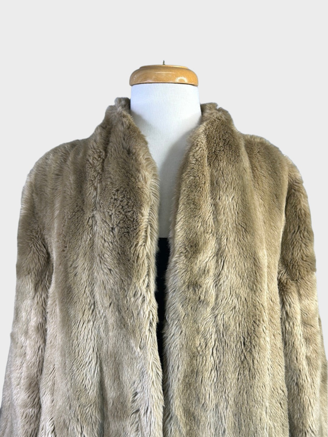 Otex of Melbourne | vintage 60's | faux fur coat | size 12 | single breasted