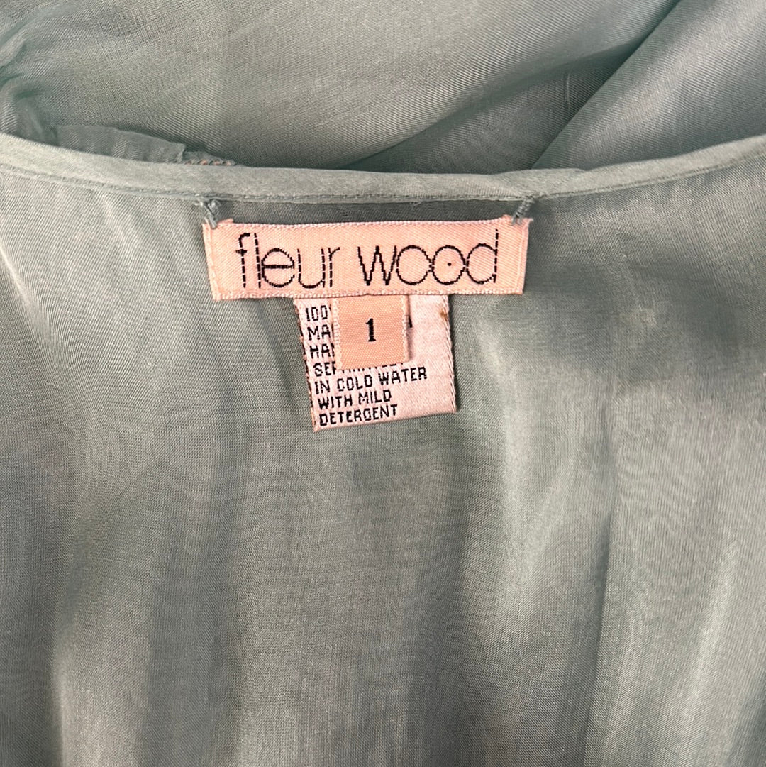 Fleur Wood | top | size 10 | sleeveless | 100% silk