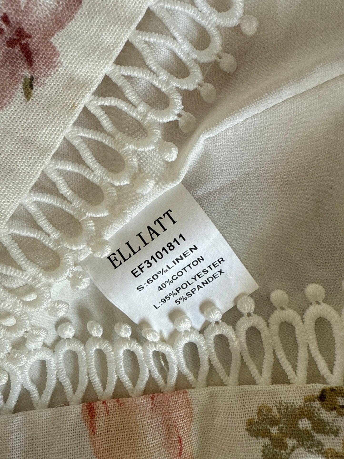 Elliatt | dress | size 16 | maxi length | linen cotton blend | new with tags