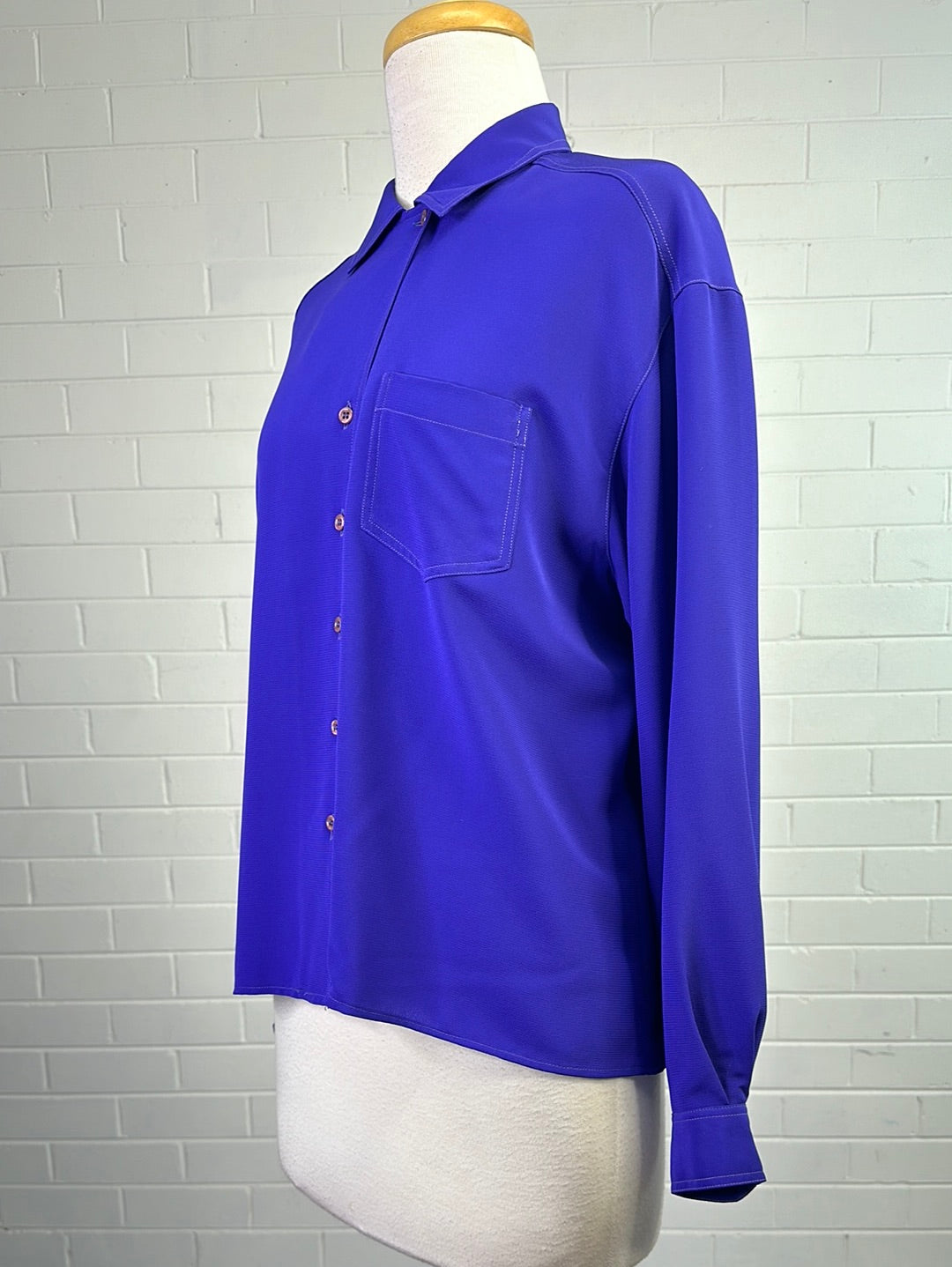 Cacharel | France | vintage 80's | shirt | size 12 | long sleeve | made in Italy