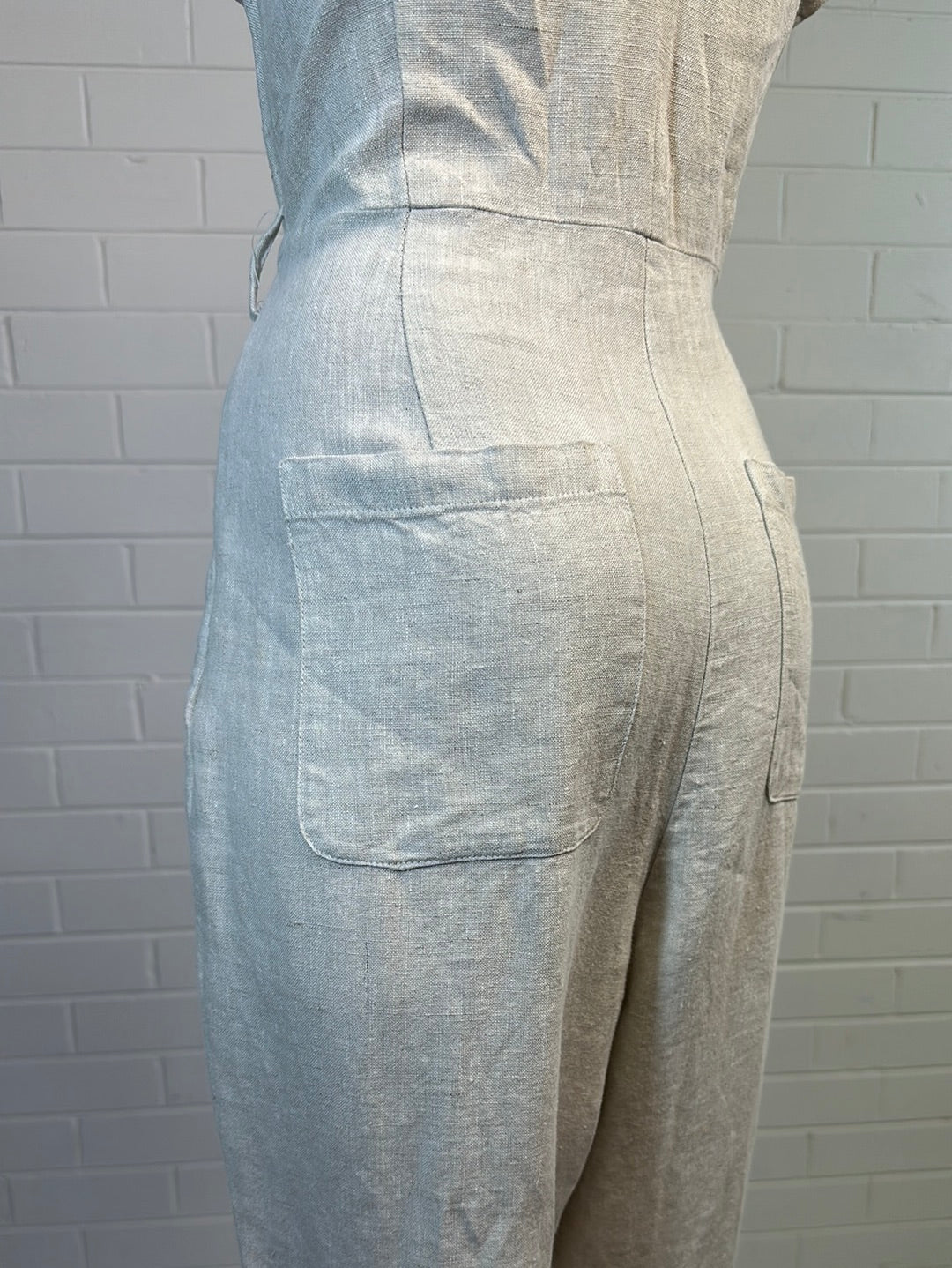 JAG | pantsuit | size 10 | tapered leg | 100% linen