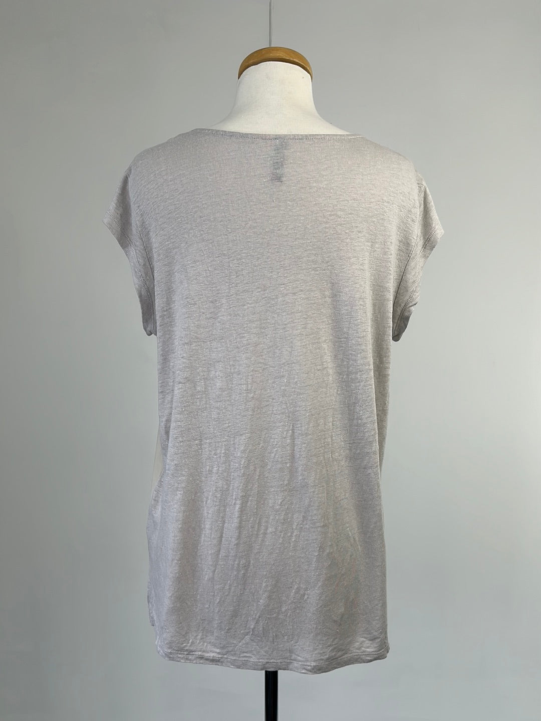 FOIL | New Zealand | top | size 12 | cap sleeve | linen & silk