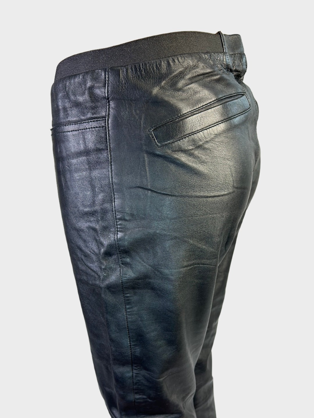 Sambag | pants | size 8 | tapered leg | leather