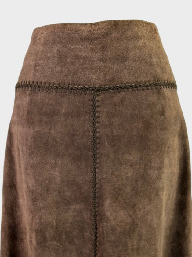 David Lawrence | skirt | size 10 | knee length | leather