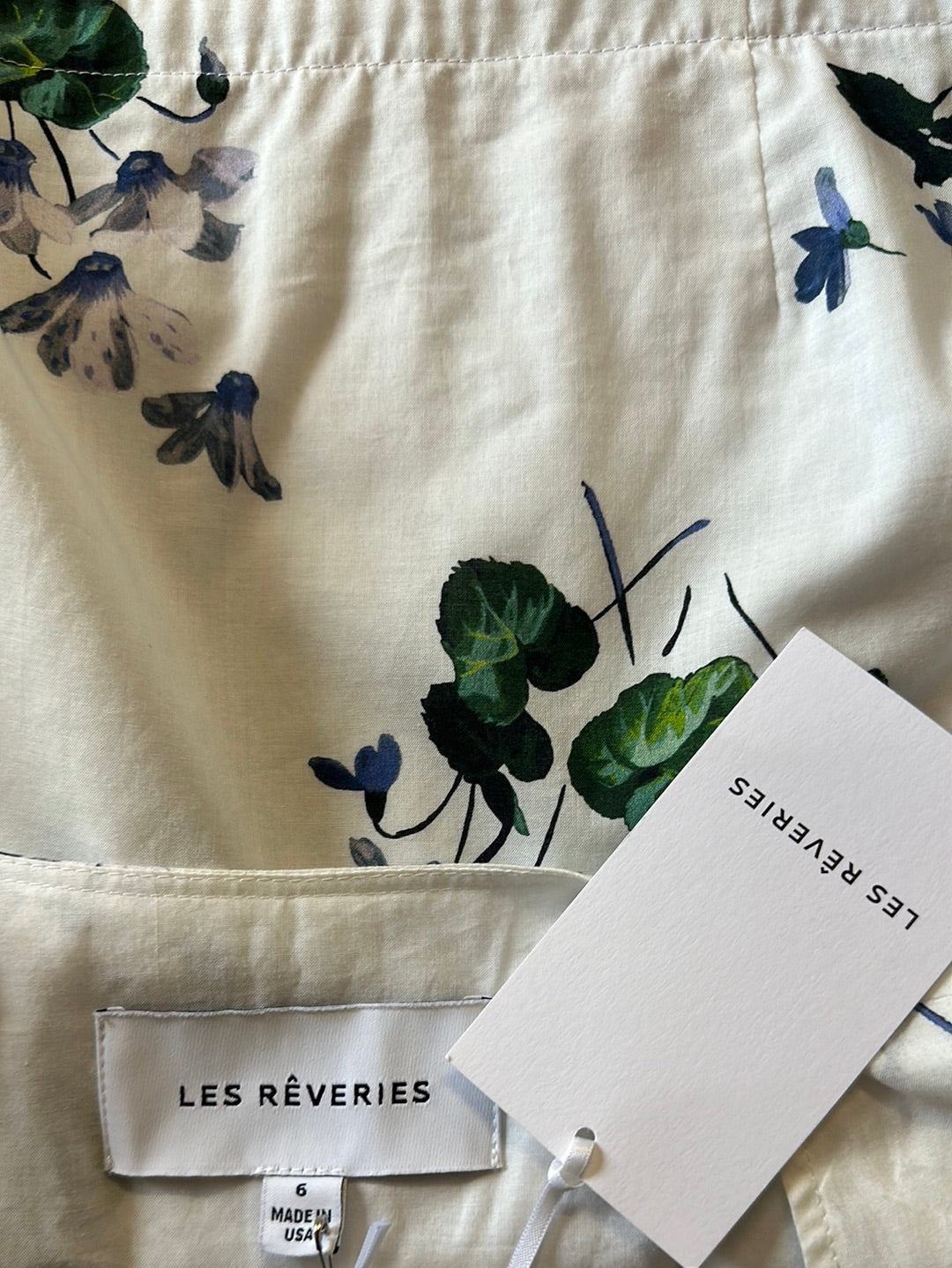 Les Rêveries | New York | skirt & jacket set | size 10 | midi length | 100% cotton | made in the USA