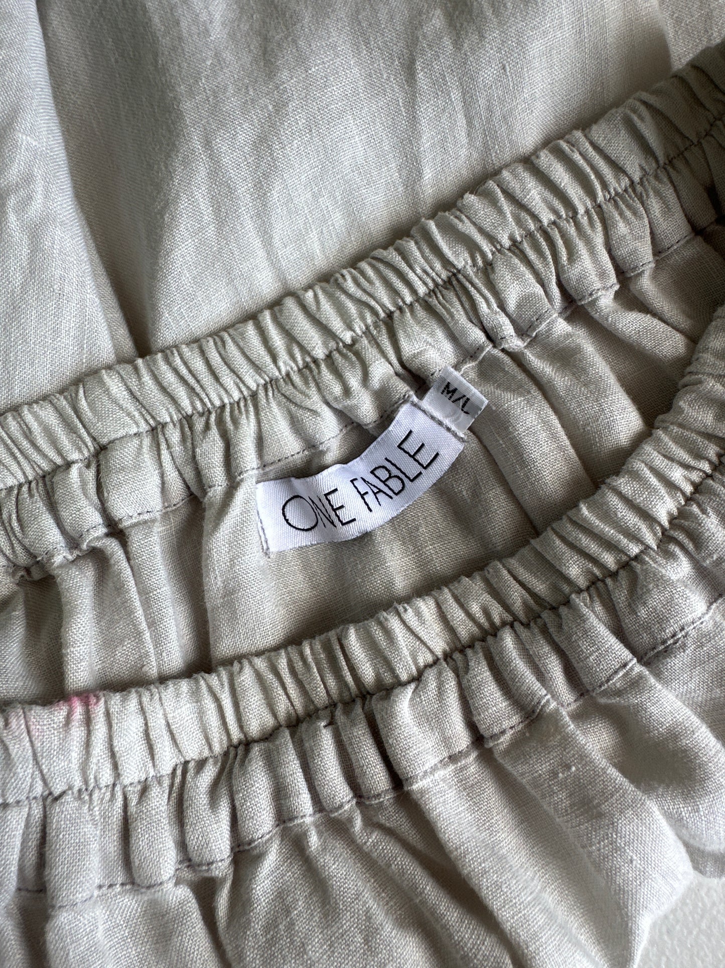 ONE FABLE | skirt | size 14 | midi length | 100% linen