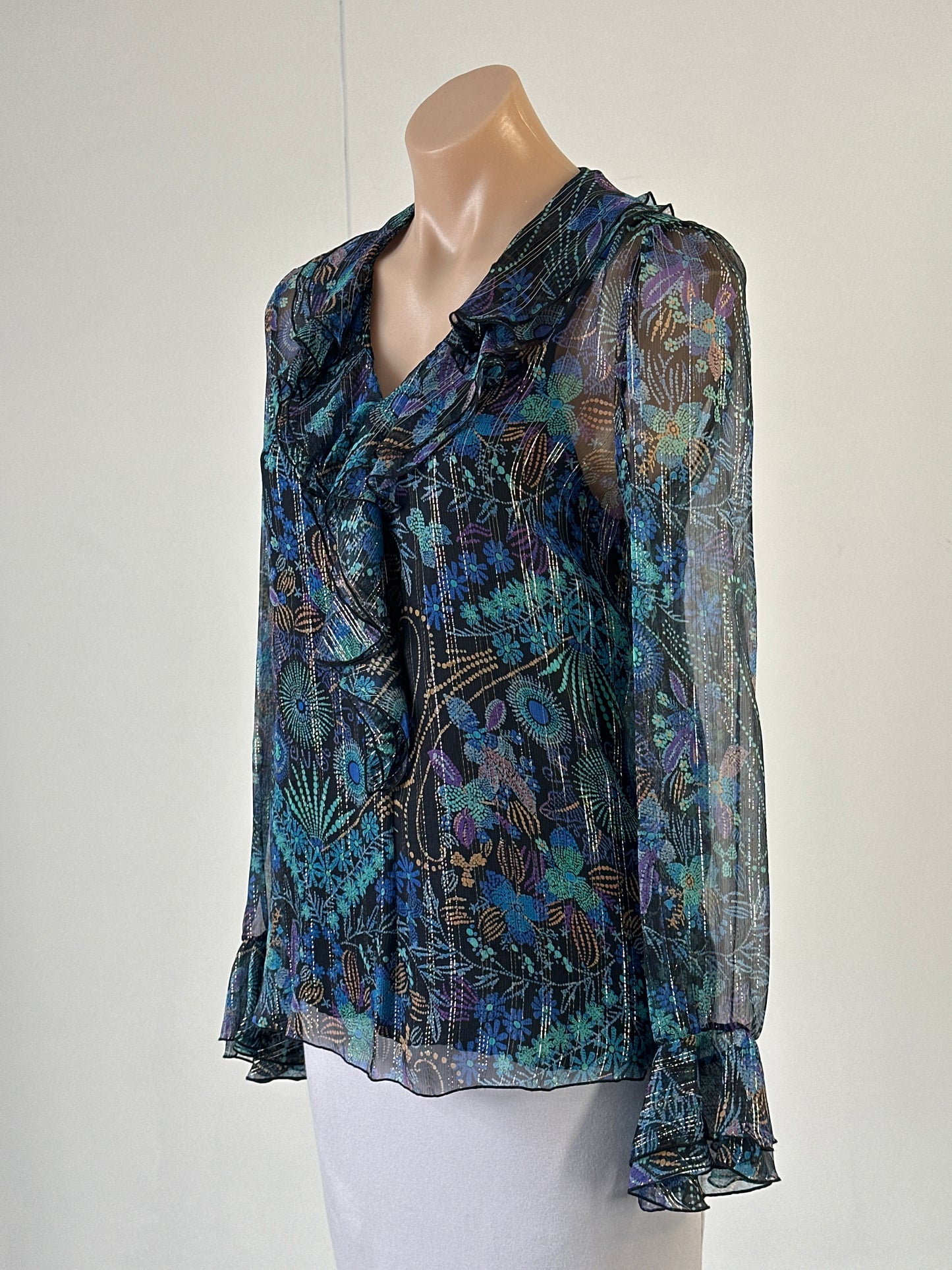 See by Chloé | Paris | top | size 10 | long sleeve | 100% silk