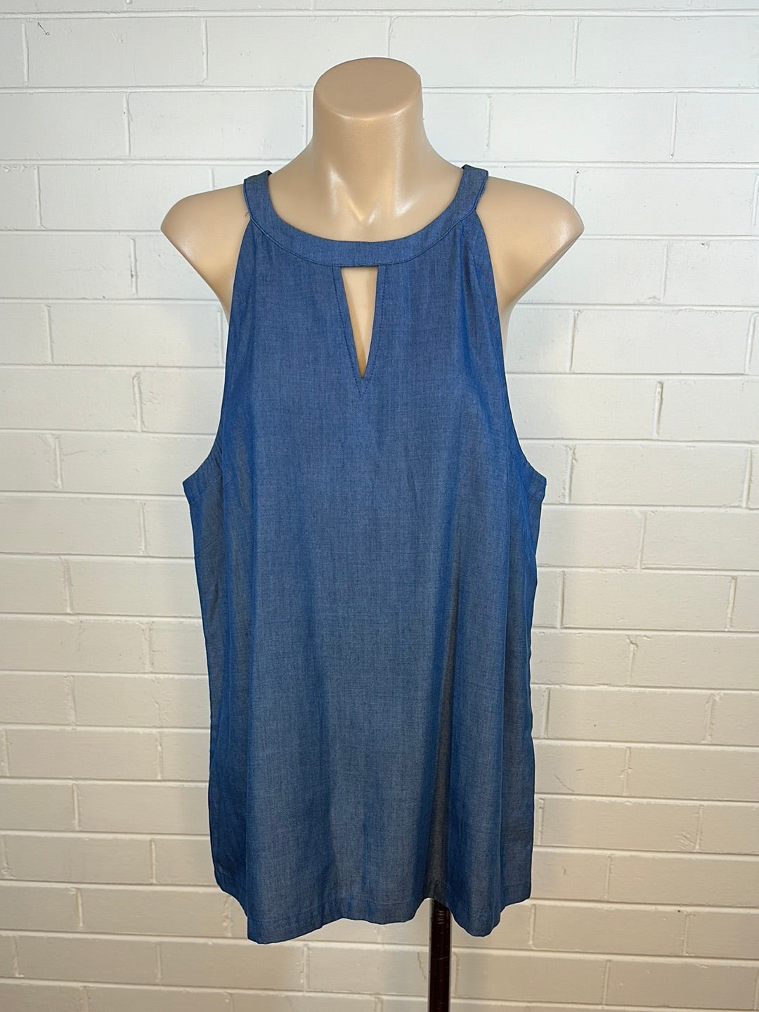 SABA | top | size 14 | sleeveless | cotton lyocell blend