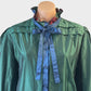 Alan Austin | France | vintage 80's | shirt | size 12 | long sleeve | 100% silk | made in France