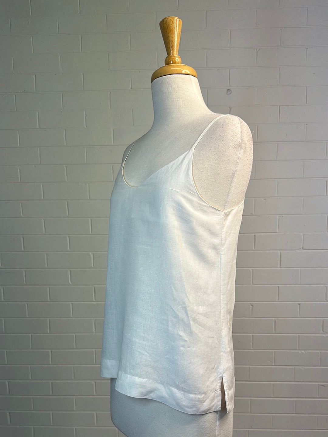 Assembly Label | top | size 6 | sleeveless | silk linen blend