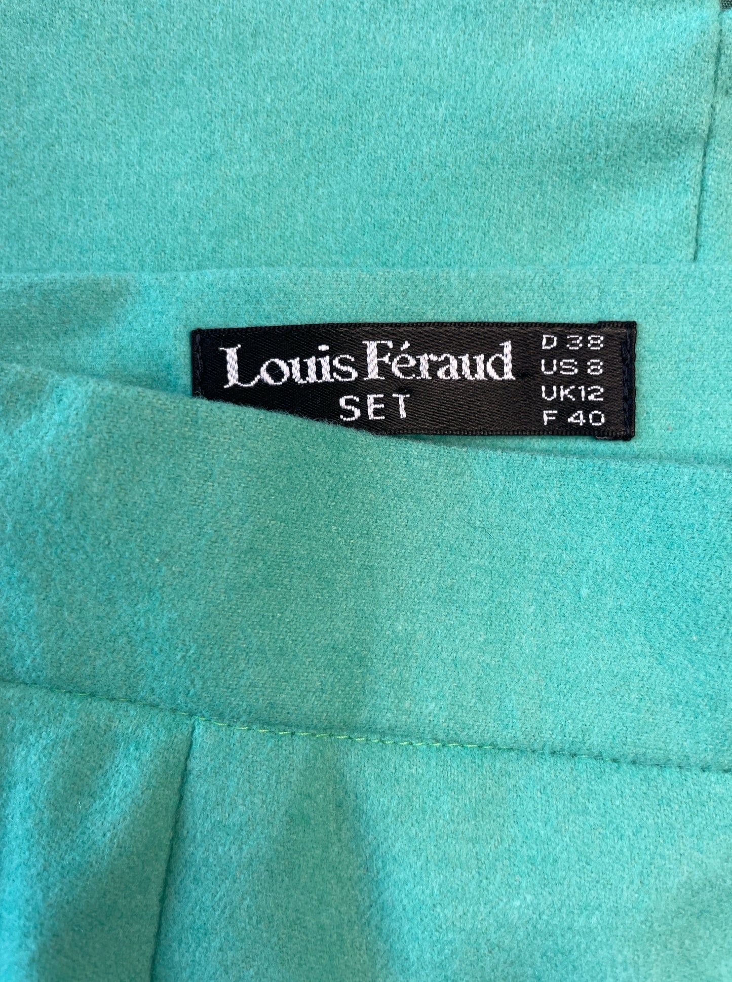 Louis Féraud | Paris | skirt | size 12 | knee length | wool silk blend