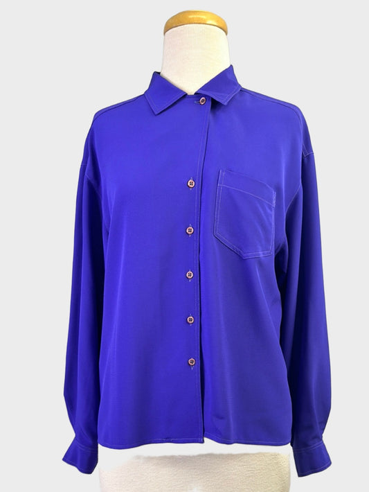 Cacharel | France | vintage 80's | shirt | size 12 | long sleeve | made in Italy