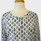 Anna Thomas | shirt | size 12 | three quarter sleeve | ramie cotton blend