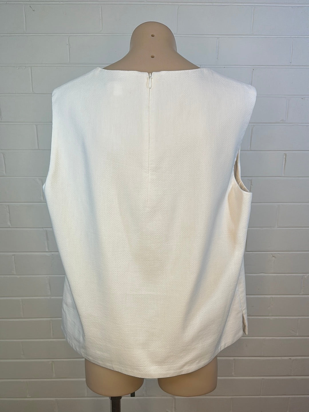 COS | top | size 14 | sleeveless | cotton silk blend