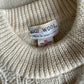 No label | vintage 80's | sweater | size 14 | crew neck | 100% wool | made in Hong Kong