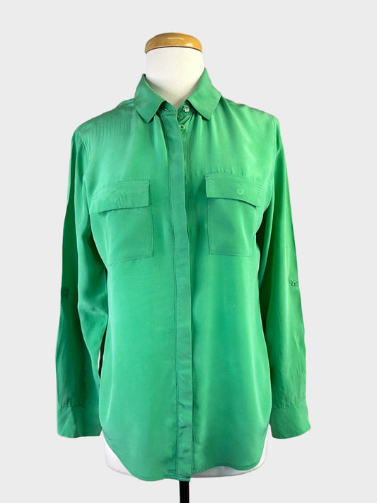 MARCS | shirt | size 10 | long sleeve | 100% silk