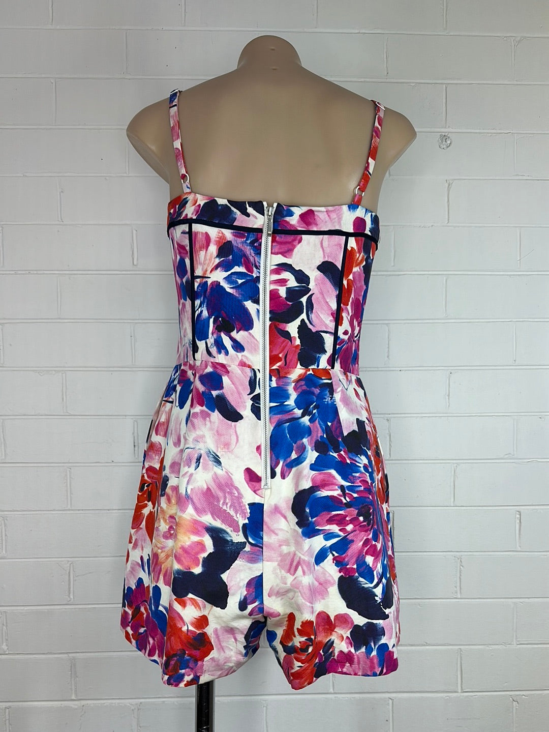 Alannah Hill | playsuit | size 12 | sleeveless | cotton silk blend