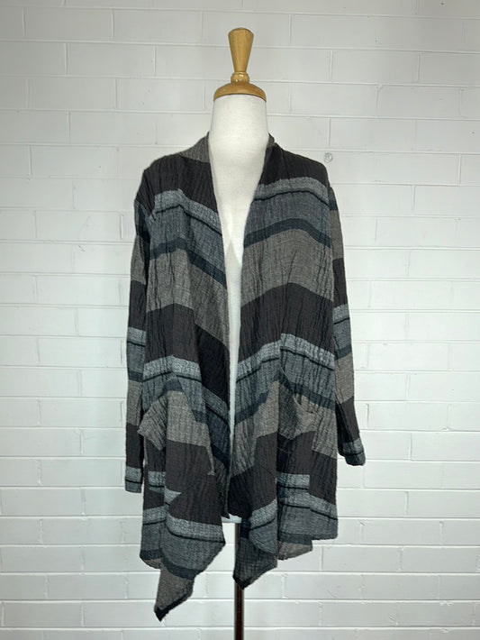 Grizas | jacket | size 12 | open front | wool cotton blend.