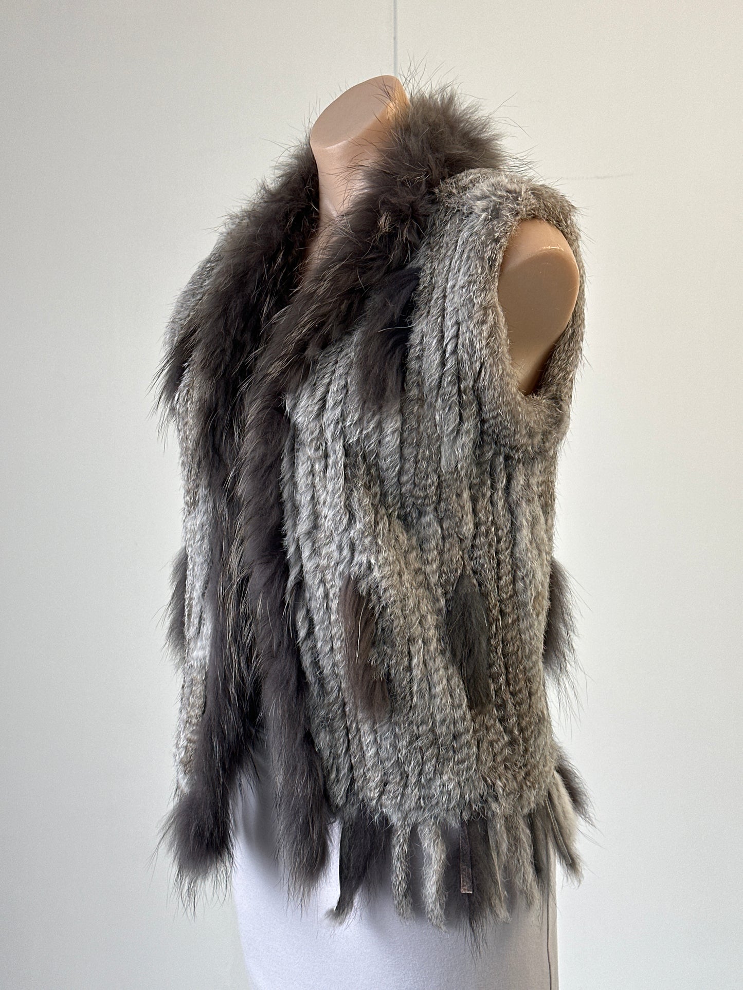 Heavenly | vest | size 10 | open front | 100% rabbit fur