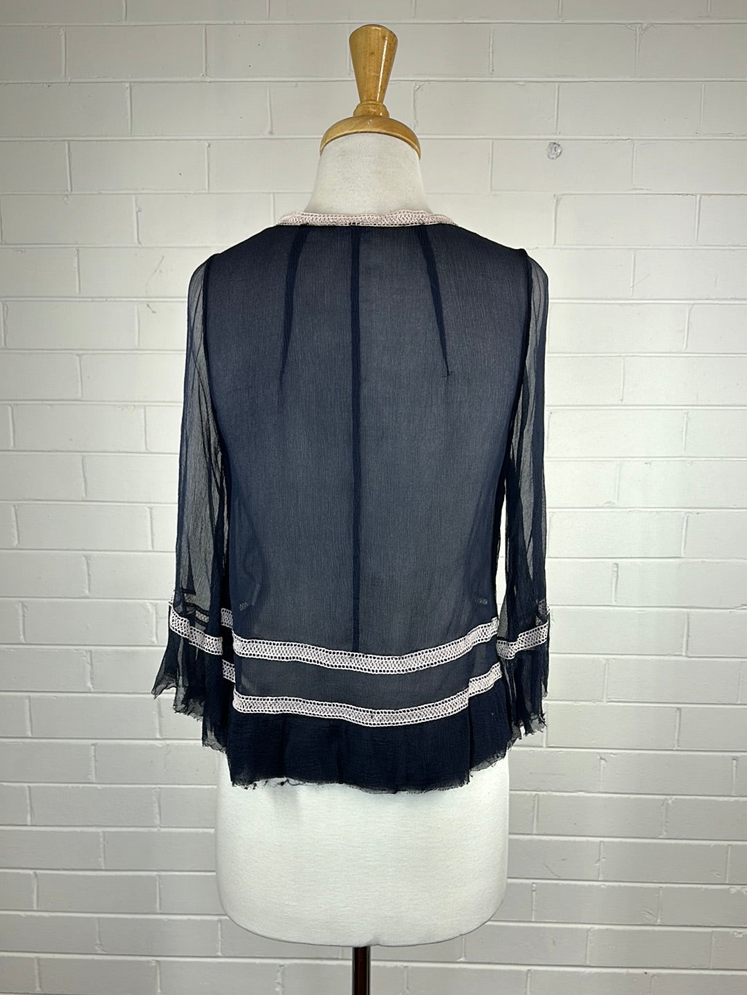 sass & bide | shirt | size 8 | long sleeve | 100% silk