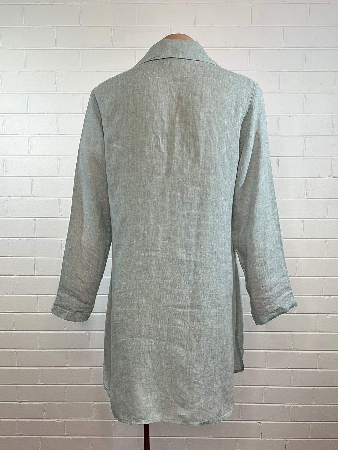 FLAX | New York | jacket | size 14 | single breasted | 100% linen