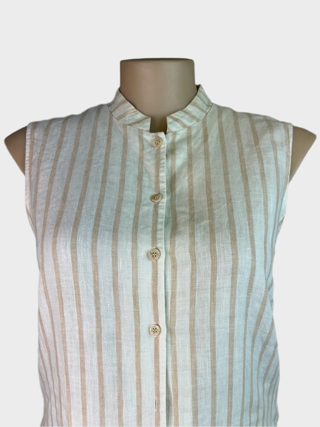 Resort Report | shirt | size 14 | sleeveless | 100% linen