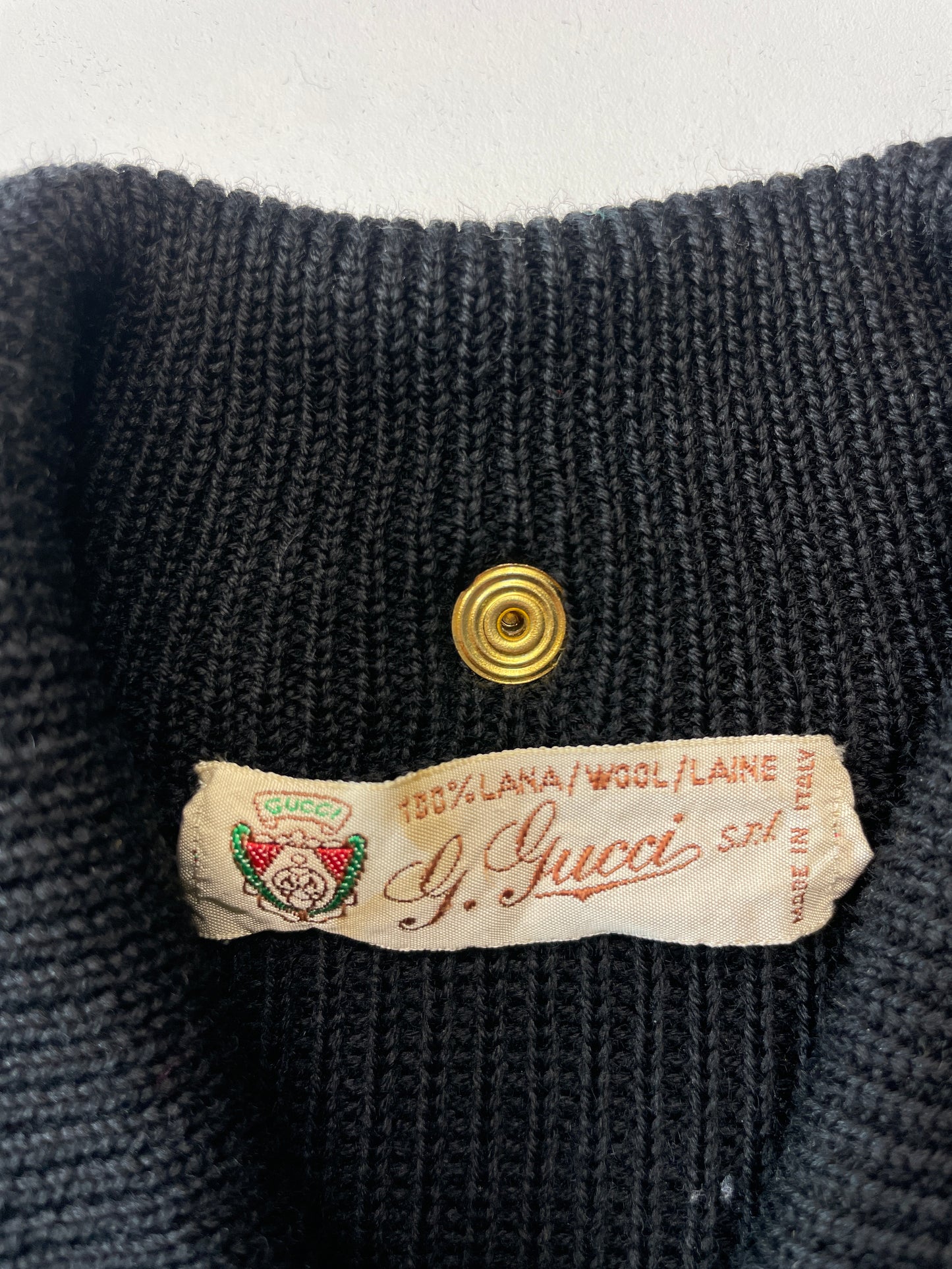 Gucci | Italy | vintage 70's | jacket | size 14 | zip front | 100% wool | made in Italy