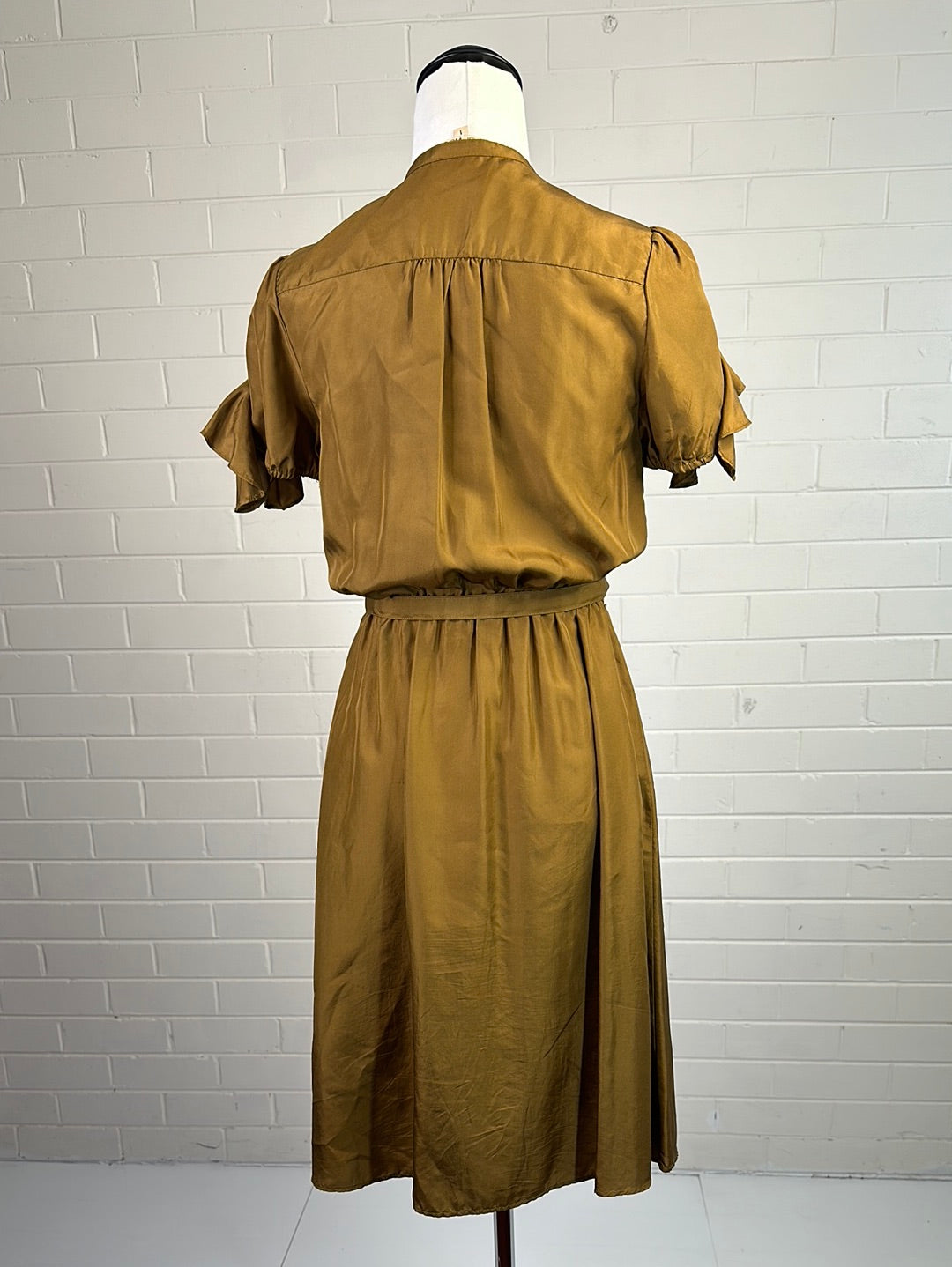 Fleur Wood | dress | size 8 | knee length | 100% silk