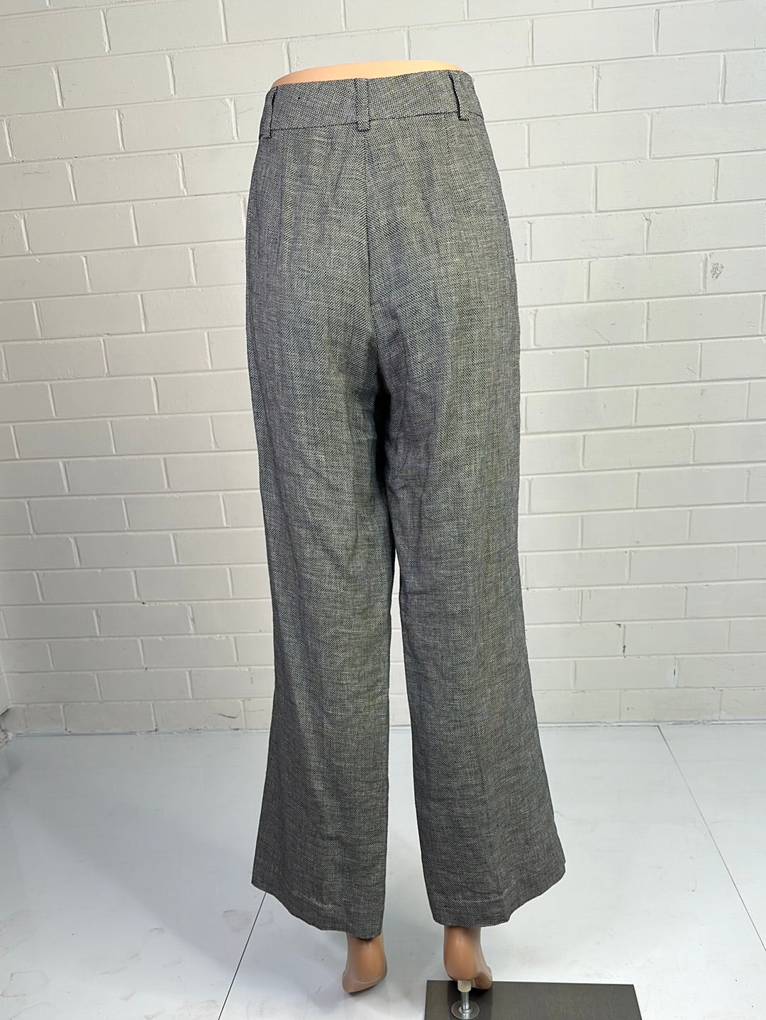 Perri Cutten | pants | size 14 | wide leg | 100% linen | made in Australia 🇦🇺